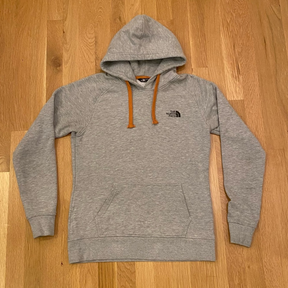 The North Face Gray Sweatshirt w Hood/ Pullover /Back Screen-Print  / Female S